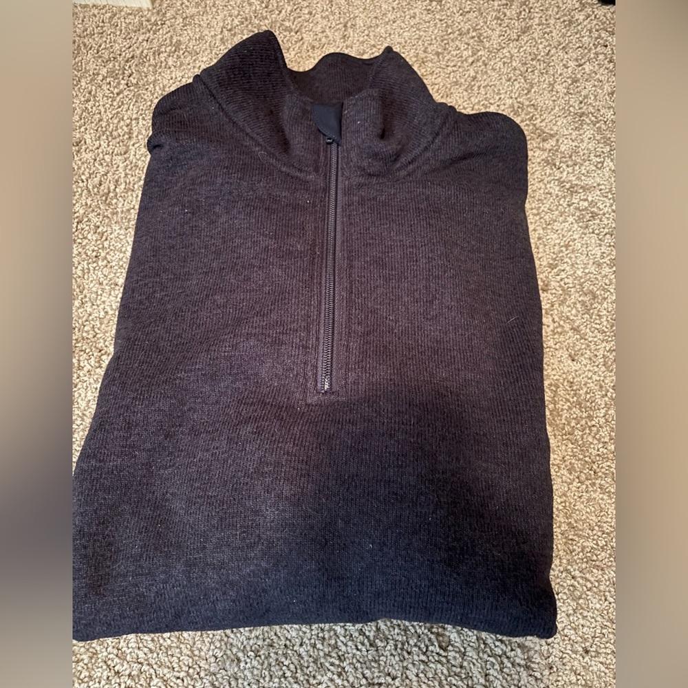 Men's J. Crew Blue Quarter-Zip Sweater